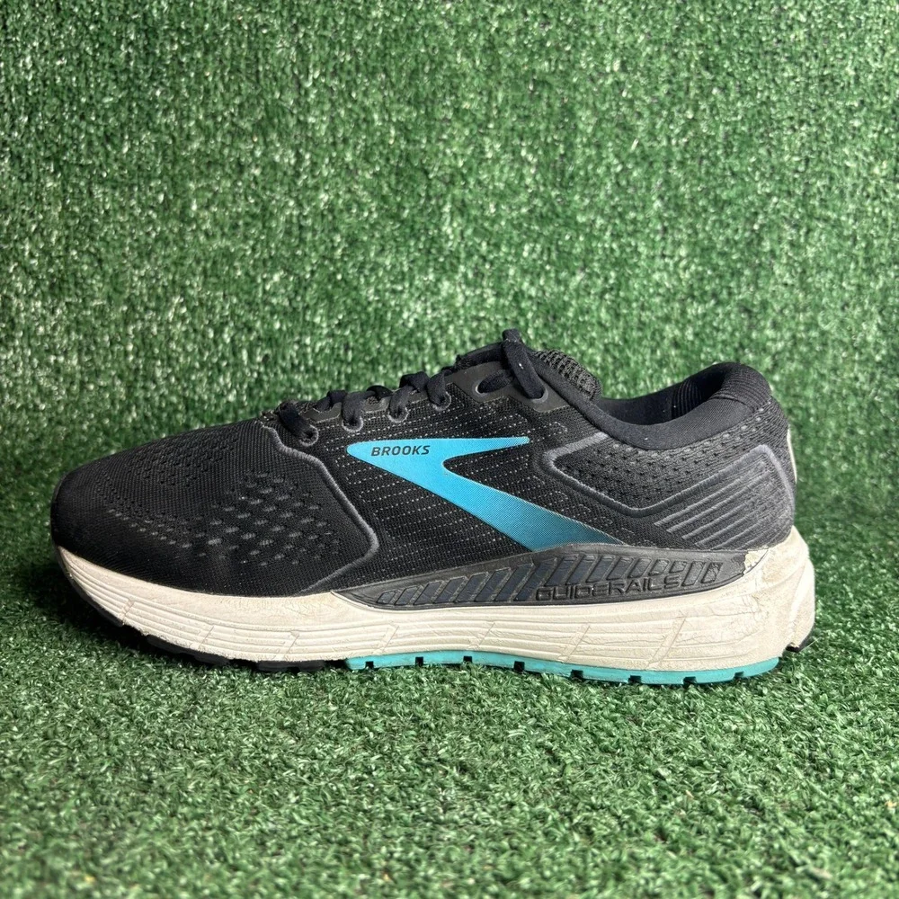 Brooks Ariel 20 Support Cushion Running Shoe Black Blue Women Sz 9 2E Extra Wide